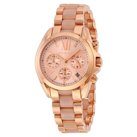 chunky rose gold watch michael kors|rose gold mk watch women's.